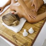 female receiving professional massage