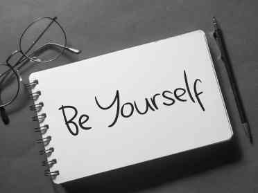 Be Yourself, Motivational Business Words Quotes Concept